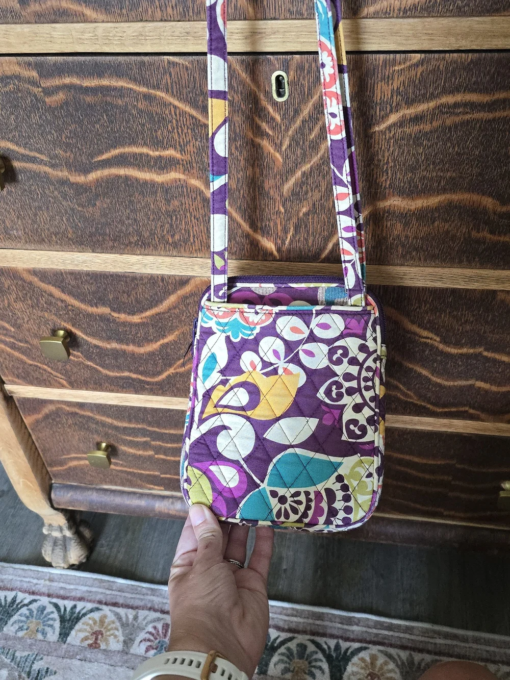Vera Bradley compact quilted